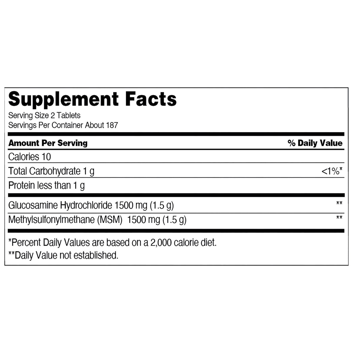미국직구 커클랜드 관절 영양제 Kirkland Signature Glucosamine with MSM, 375 Tablets