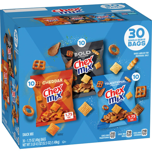 미국직구 Chex Mix Savory 50g / Chex Mix Savory Snack Mix Variety, 50g, 30 pk. 1
