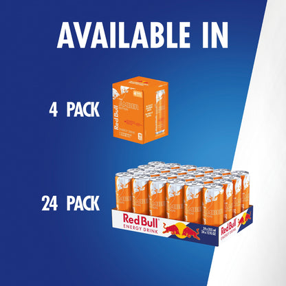 미국직구 레드불 Amber Edition Strawberry Apricot Energy Drink, 12 fl. oz., 6 Packs of 4 Cans