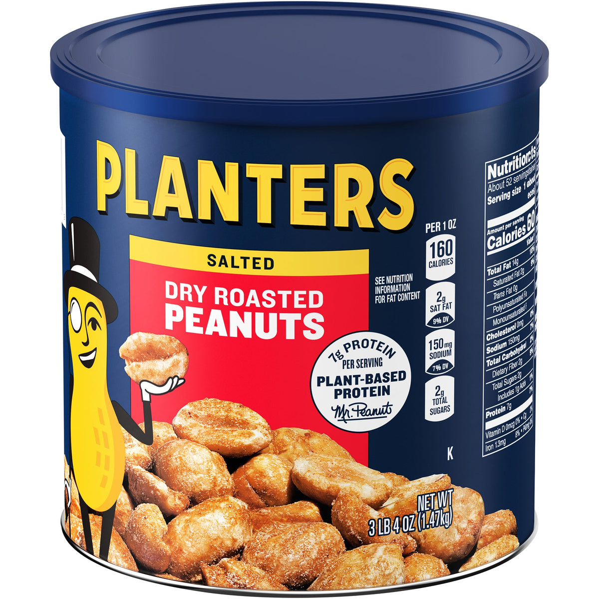 미국직구 Planters Peanuts, Dry Roasted, 52 oz