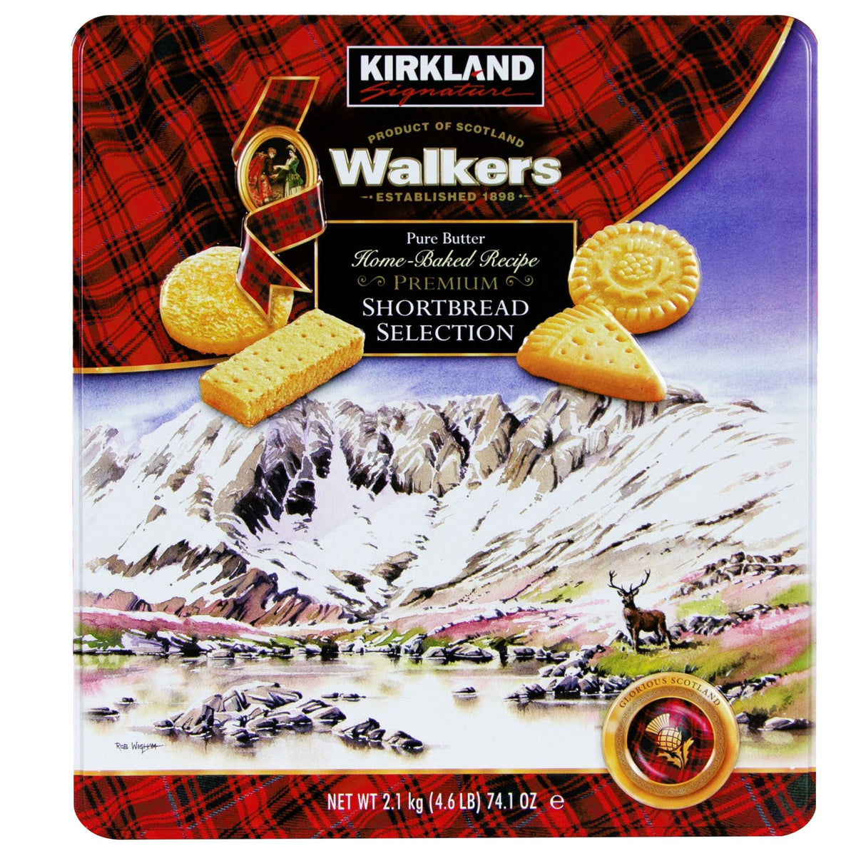 미국직구 Kirkland Signature Walkers Shortbread Cookies, 74.1 oz
