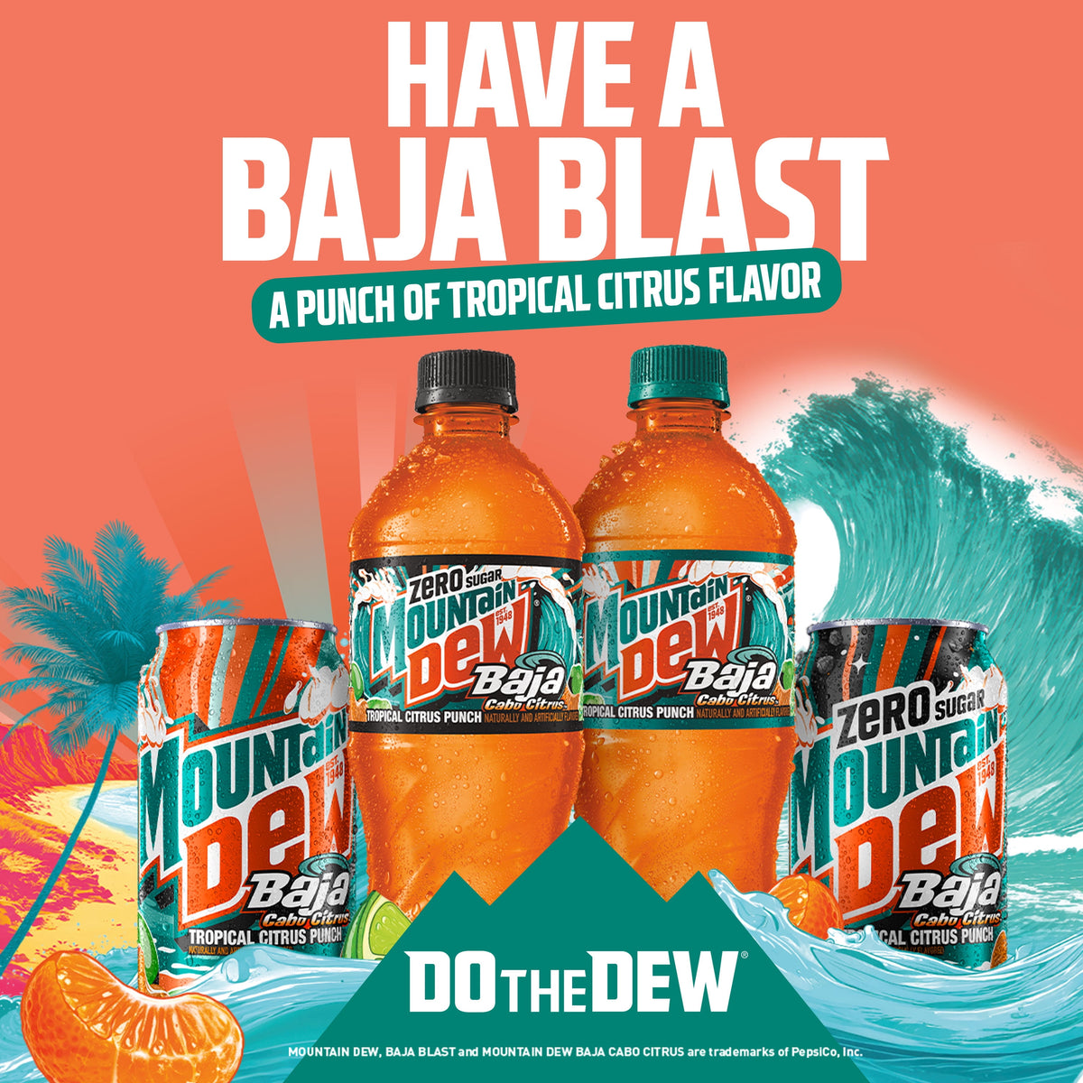 미국직구 마운틴듀 Baja Blast Cabo Citrus, 12 fl oz 12 Pack Cans