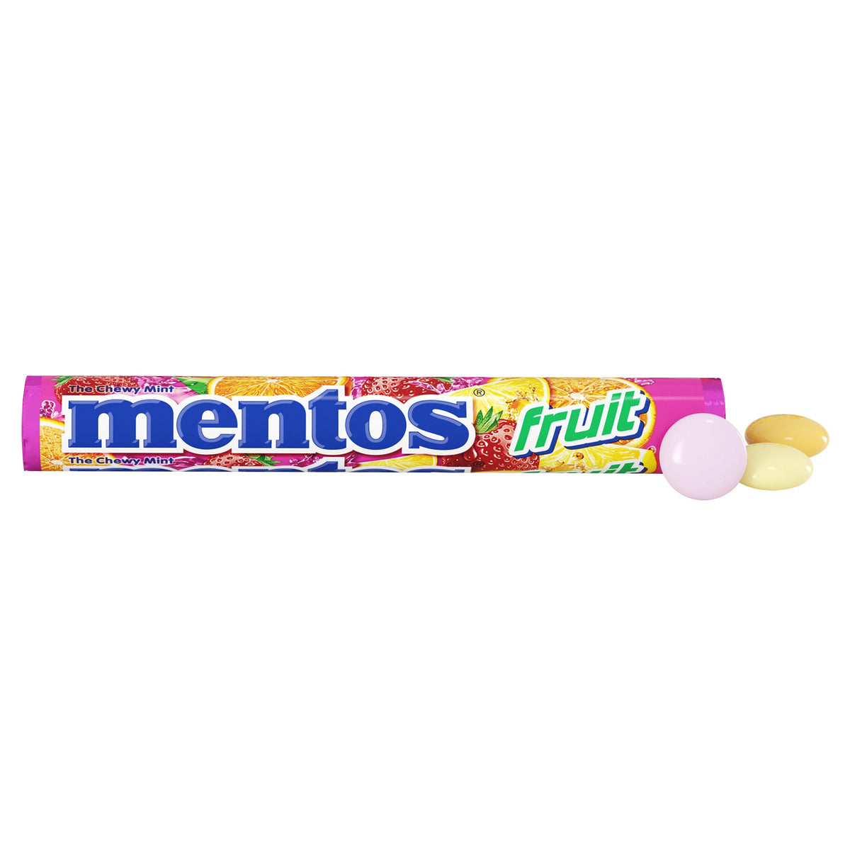 미국직구 Mentos The Chewy Mint, Fruit, 1.32 oz, 15 ct