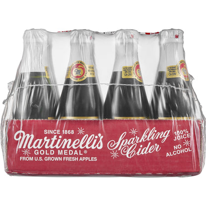 미국직구 Martinelli's Sparkling Cider, Apple, 8.4 fl oz, 12 ct