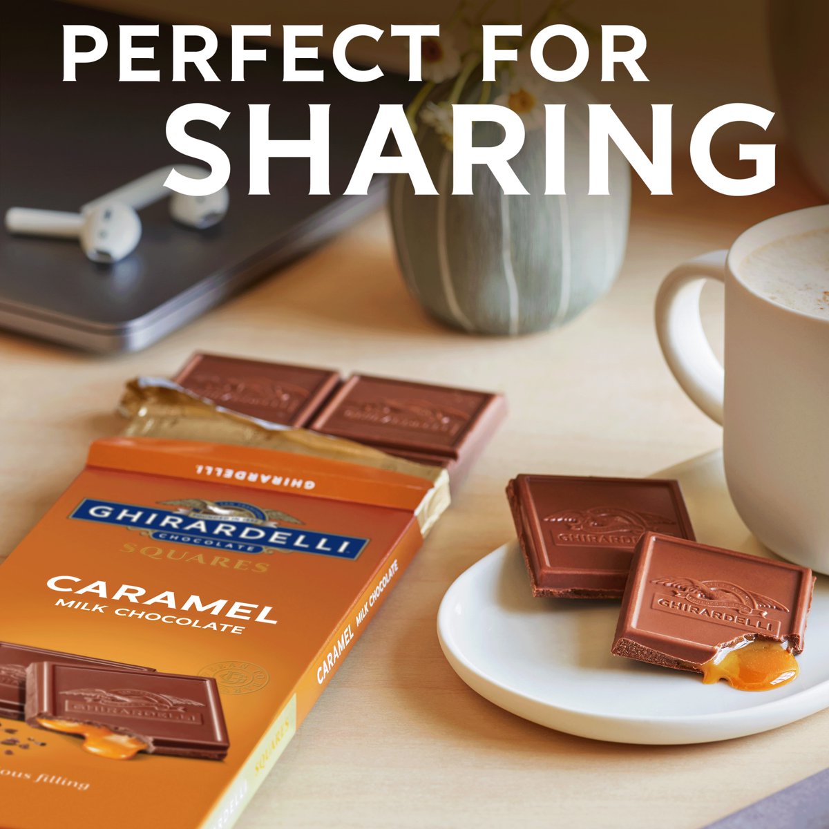 미국직구 GHIRARDELLI Caramel 초콜릿 136g / GHIRARDELLI Caramel Milk Chocolate Candy SQUARES Bar,  4