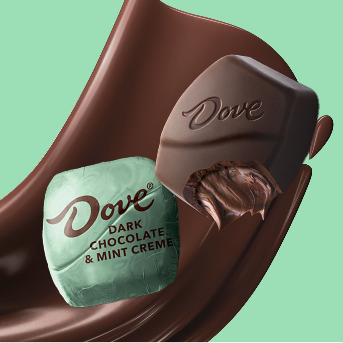 미국직구 Dove Promises 초콜릿 191g / Dove Promises Dark Chocolate & Mint Creme Candy - 191g Bag 3