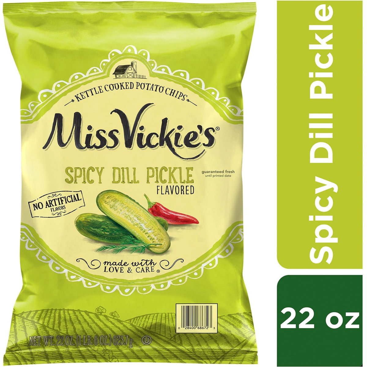 미국직구 Miss Vickie's Spicy 624g / Miss Vickie's Spicy Dill Pickle Potato Chips, 624g 3