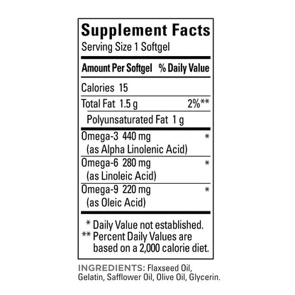 미국직구 네이처메이드 오메가3 Nature Made Triple Omega 3-6-9, 180 Softgels