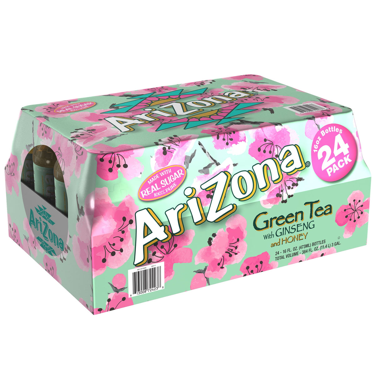 미국직구 AriZona Green Tea, Ginseng and Honey, 16 fl oz, 24 ct