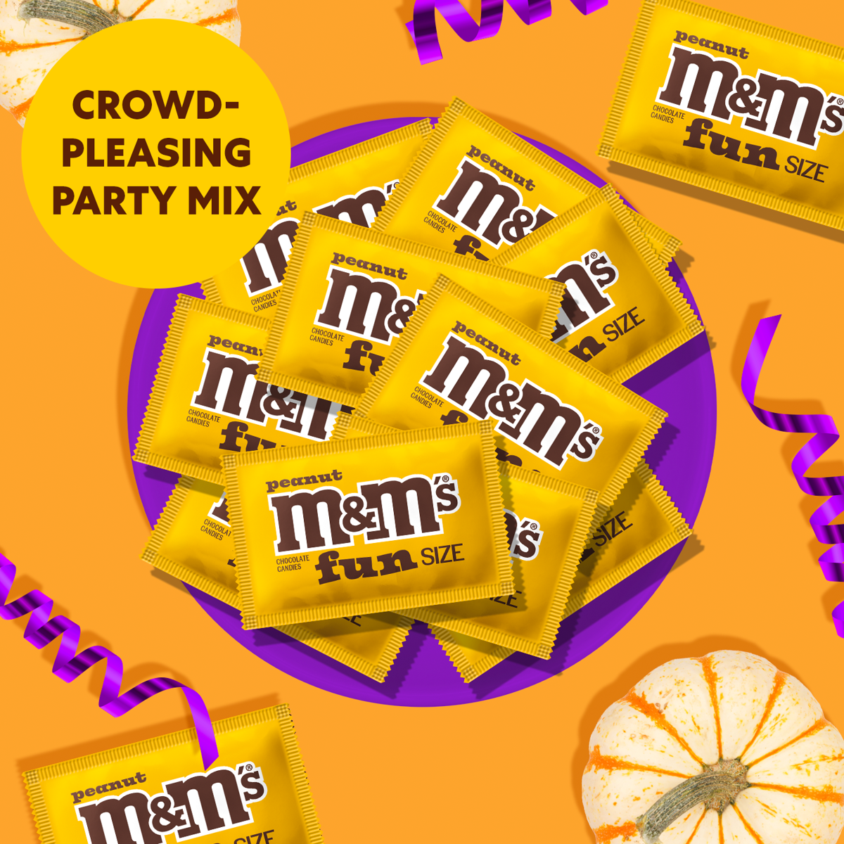 미국직구 M&M's Fun Size 초콜릿 208g 2팩 / M&M's Fun Size Peanut Milk Chocolate Halloween Candy - 2 4
