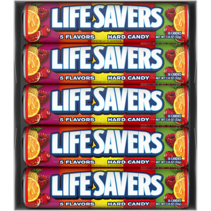 미국직구 Life Savers Hard Candy, Original 5 Flavors, 1.14 oz, 20 ct