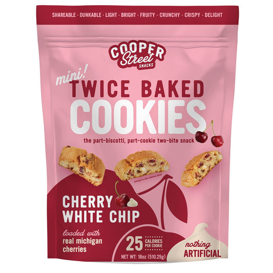 미국직구 Cooper Street Snacks 과자 510g / Cooper Street Snacks Cherry White Chip Twice Baked Cookies, 510g 1