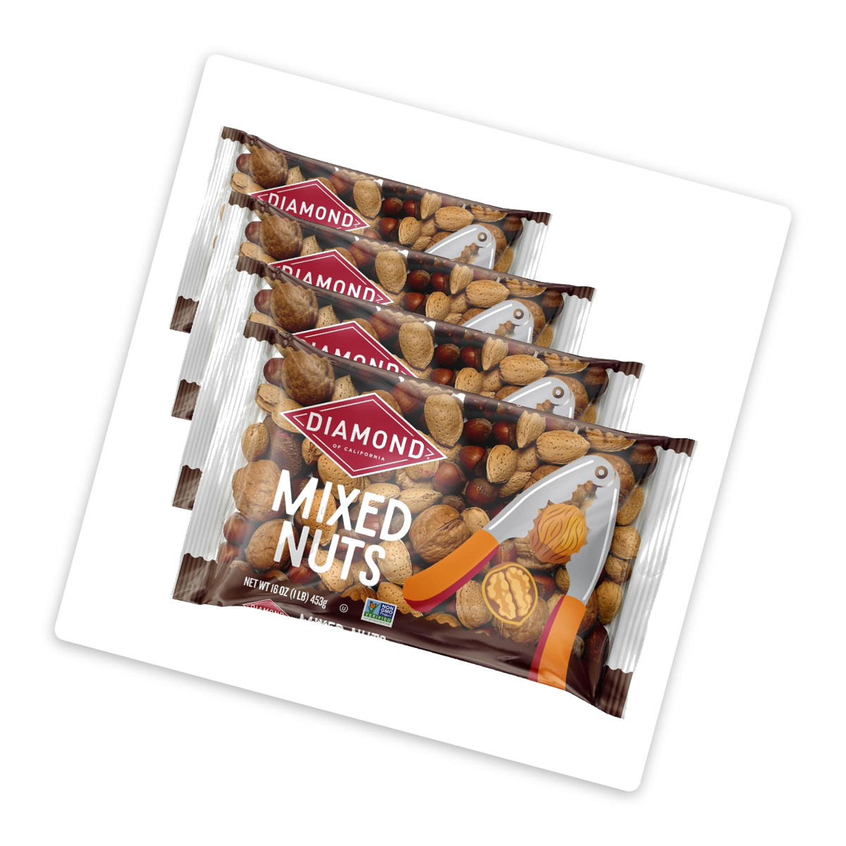 미국직구 3 Pack Diamond 견과 454g 3팩 / 3 Pack | Diamond of California In-Shell Mixed Nuts, 4 Bag 2