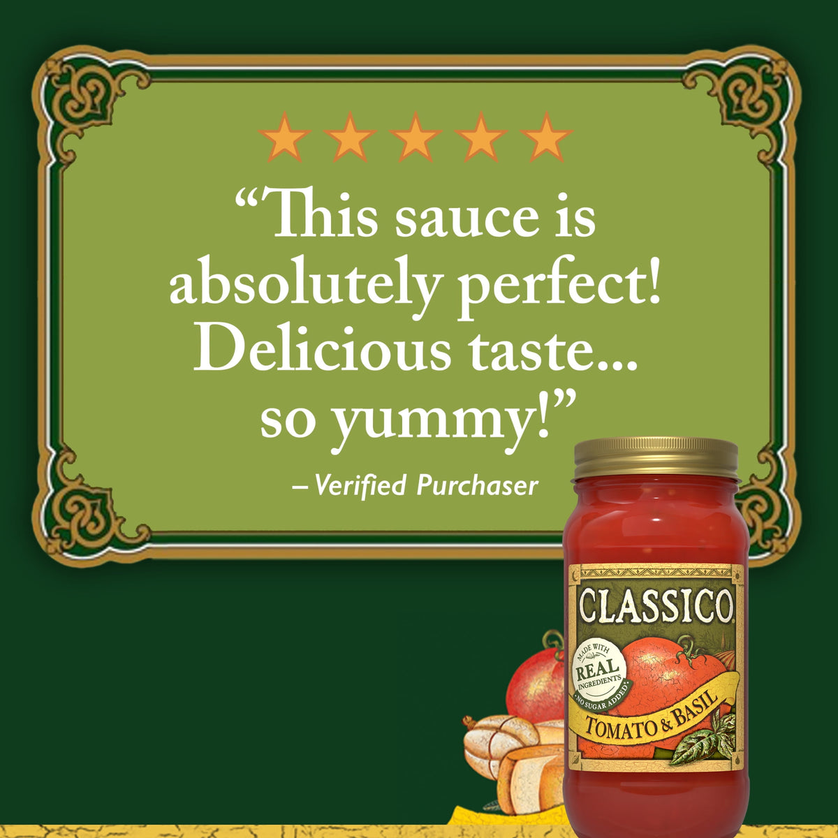 미국직구 클라시코 Tomato & Basil Pasta Sauce, 24 oz Jar