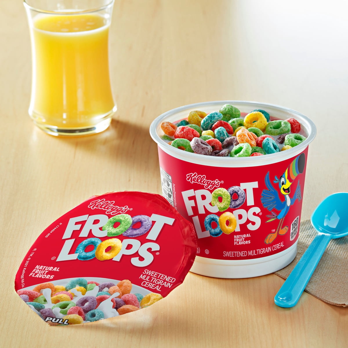 미국직구 Kellogg's Froot Loops 43g 2팩 / Kellogg's Froot Loops Original Breakfast Cereal, Fruit 2