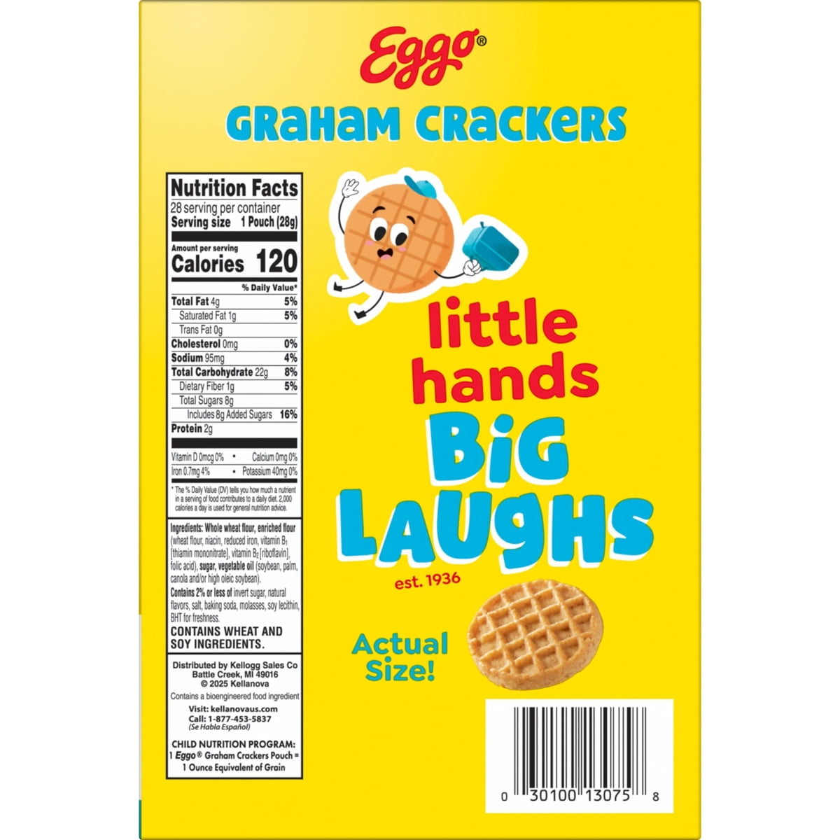 미국직구 Eggo Graham Crackers 과자 28g / Eggo Graham Crackers Vanilla Graham Snacks, 28g, 28 pk. 5