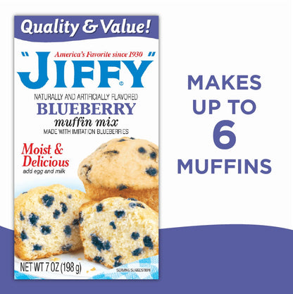 미국직구 지피 "" Blueberry Muffin Mix, 7 oz Box