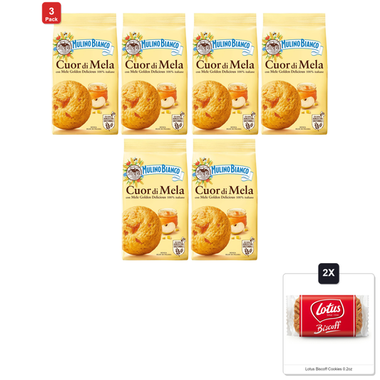 미국직구 3 Pack 과자 250g 3팩 / 3 Pack | 2 Count - Mulino Bianco Cuor Di Mela 250g (250G) Authentic It 1