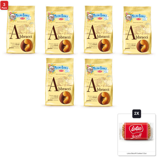 미국직구 3 Pack Mulino 과자 349g 3팩 / 3 Pack | Mulino Bianco Abbracci Cookies 349g Each (2 Items Per Order 1