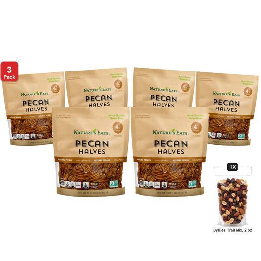 미국직구 3 Pack Nature's 견과 454g 3팩 / 3 Pack | Nature's Eats Halves, Pecan, 2 Bags x 454g Each 1