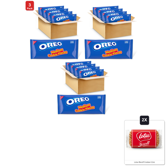 미국직구 3 Pack Oreo 초콜릿 6g 3팩 / 3 Pack | Oreo Chocolate Sandwich Cookies Medium Cookie Pieces, 4 - 2.5 1