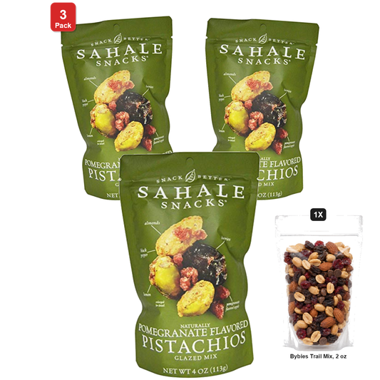 미국직구 3 Pack Sahale 113g 3팩 / 3 Pack | Sahale Snacks Pomegranate Pistachio Glazed Mix, 2 Bags x 113g 1