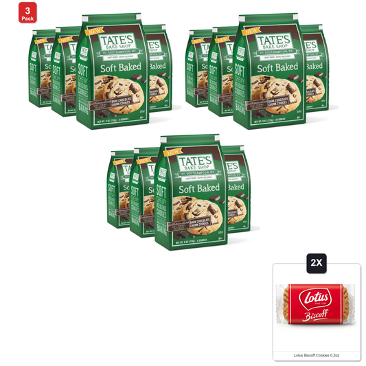 미국직구 3 Pack Tates 초콜릿 227g 3팩 / 3 Pack | Tates Bake Shop Soft Baked Cookies, Dark Chocolate Chunk, 4 1