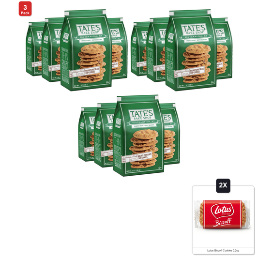 미국직구 3 Pack Tates 초콜릿 198g 3팩 / 3 Pack | Tates Bake Shop Walnut Chocolate Chip Cookies, 4 - 198g Bag 1
