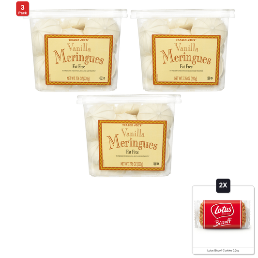 미국직구 트레이더조 과자 6g 3팩 / 3 Pack | Trader Joes Vanilla Meringues Cookies & 2x Lotus Biscoff Cook 1