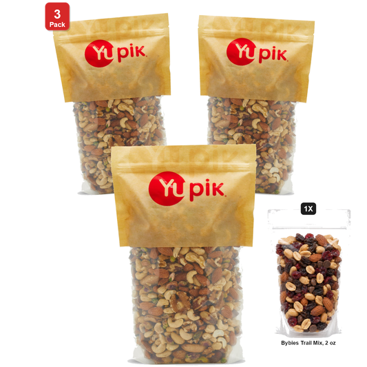 미국직구 3 Pack Yupik 견과 57g 3팩 / 3 Pack | Yupik Raw Mix Nuts, 6 Bags x 1 lb Each, with Bybies Trail Mix 1
