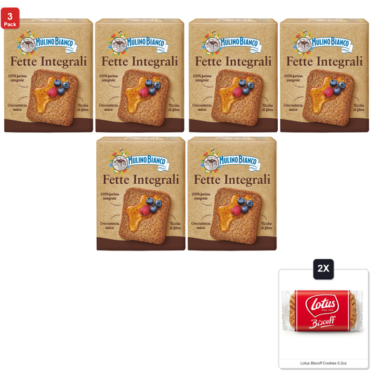 미국직구 3 Pack 과자 315g 3팩 / 3 Pack | 2 Ct - Mulino Bianco Fette Integrali 315g (315G) Authentic It 1