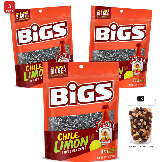 미국직구 3 Pack BIGS 152g 3팩 / 3 Pack | BIGS Sunflower Seeds, Chile Limon, 12 Bags x 152g Each, with 1