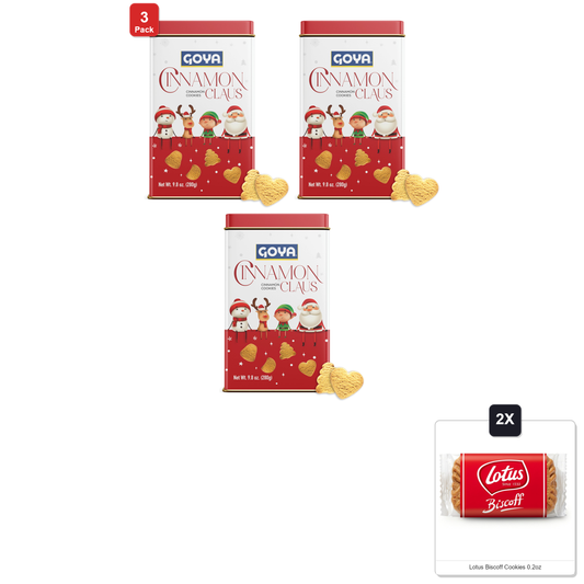 미국직구 3 Pack Goya 과자 3팩 / 3 Pack | Goya Christmas Cookie Gift Collection, Festive Cinnamon Claus 1