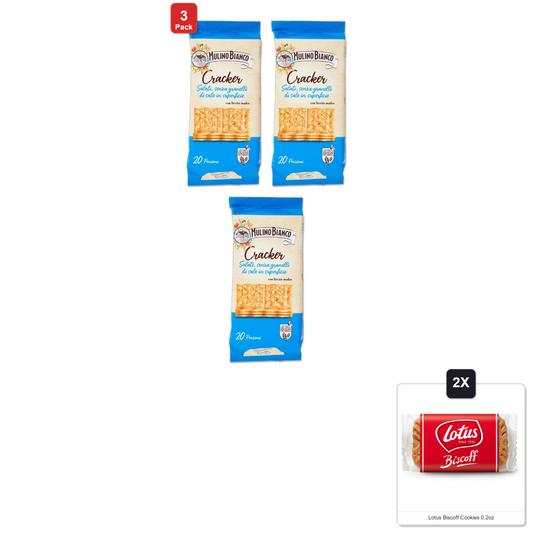 미국직구 3 Pack Mulino 과자 6g 3팩 / 3 Pack | Mulino Bianco Sfoglia Di Grano Non Salted Crackers (500 Gr) & 1