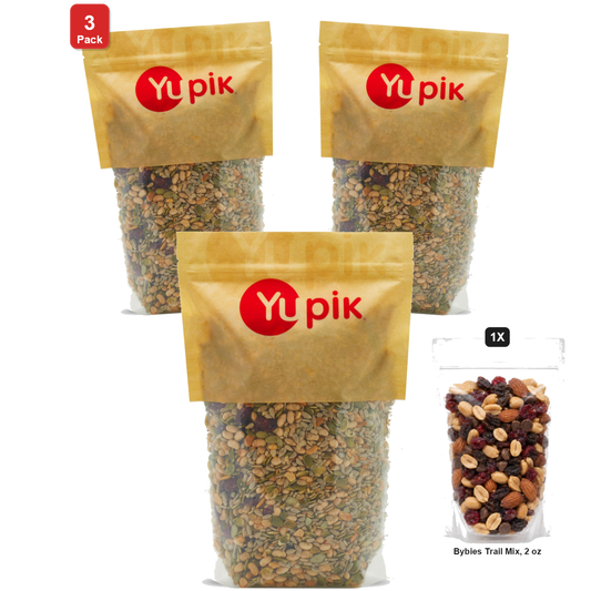 미국직구 3 Pack Yupik 57g 3팩 / 3 Pack | Yupik Salad Topping Mix, 1 Bag, 2.2 lb, with Bybies Trail Mix 1