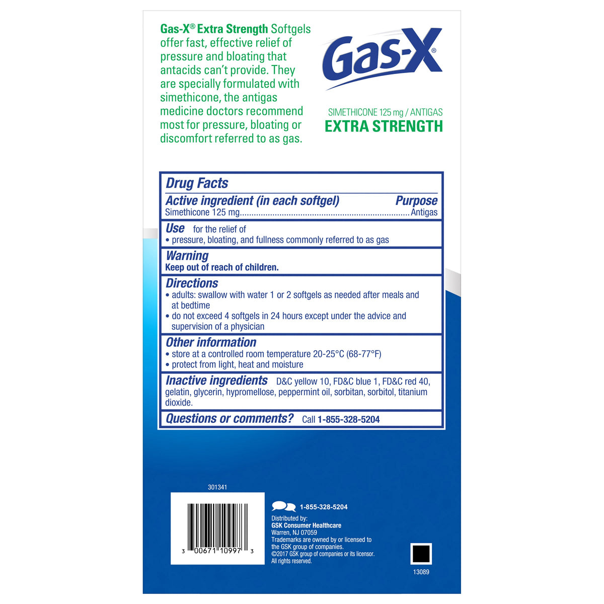 미국직구 생활건강 Gas-X Extra Strength, 120 Softgels