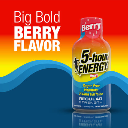 미국직구 5-hour ENERGY Shot, Regular Strength, Berry, 1.93 fl oz, 24 ct