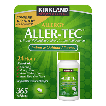 미국직구 커클랜드 생활건강 Kirkland Signature Aller-Tec, 365 Tablets