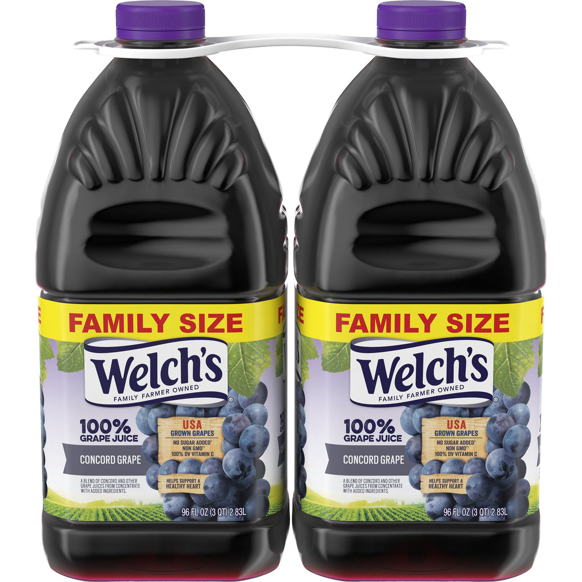미국직구 웰치스 100% Grape Juice Blend, Concord Grape, 96 fl oz, 2 ct