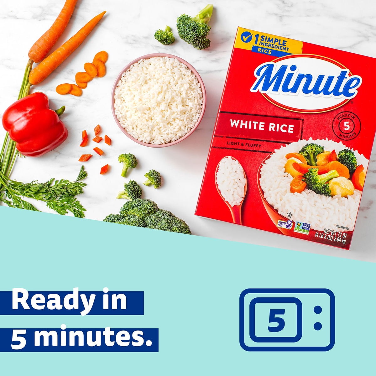 미국직구 Minute Instant Light 2.0kg / Minute Instant Light and Fluffy White Rice, 2.0kg 4