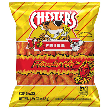 미국직구 Chester's Fries Chips, Flamin' Hot, 1.75 oz, 64 ct