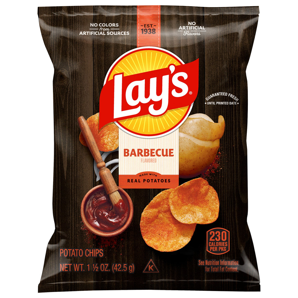 미국직구 레이즈 Potato Chips, Barbecue, 1.5 oz, 64 ct