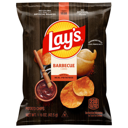 미국직구 레이즈 Potato Chips, Barbecue, 1.5 oz, 64 ct