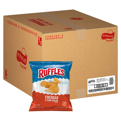 미국직구 러플스 Potato Chips, Cheddar & Sour Cream, 1.5 oz, 64 ct