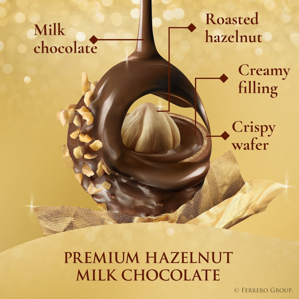 미국직구 Ferrero Rocher 초콜릿 37g 2팩 / Ferrero Rocher Gourmet Hazelnut Milk Chocolate, 3 Individ 2