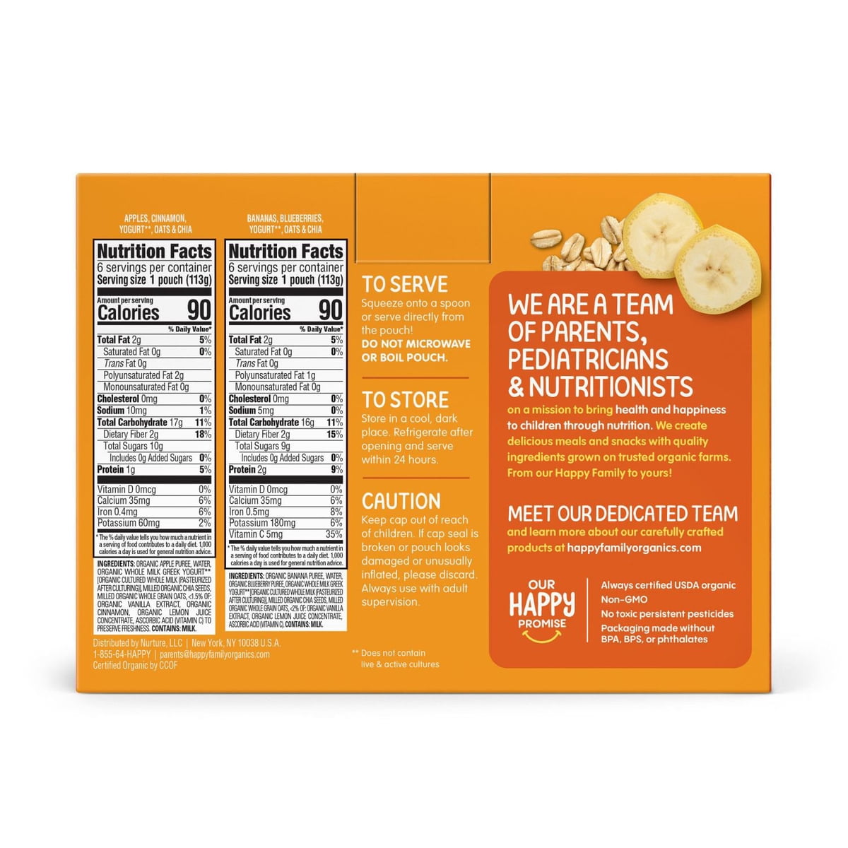 미국직구 HappyTOT Organics Super 113g 12팩 / HappyTOT Organics Super Morning Pouch, Apple Cinna 6