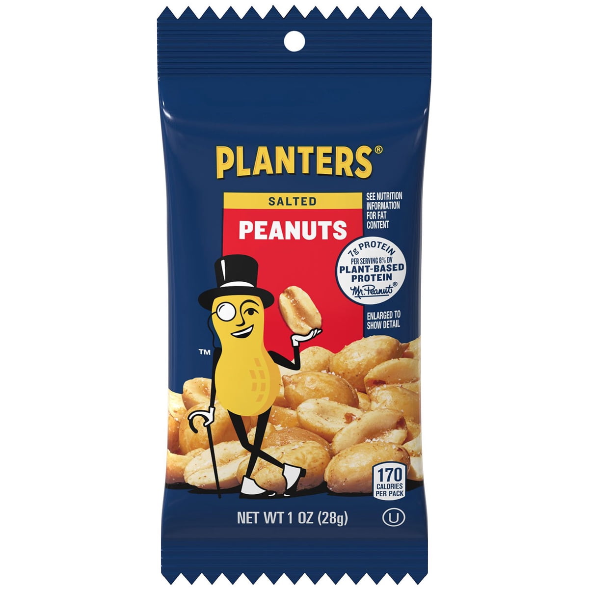 미국직구 Planters Salted Peanuts 견과 28g / Planters Salted Peanuts, Single-Serve Packs, 28g, 48 6