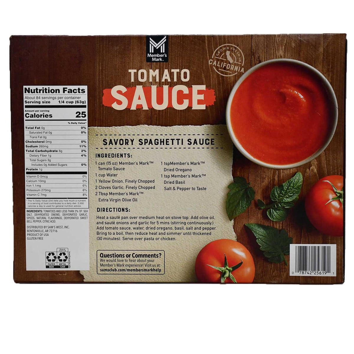 미국직구 멤버스마크 425g 12팩 / Member's Mark Tomato Sauce, 425g, 12 ct. 5