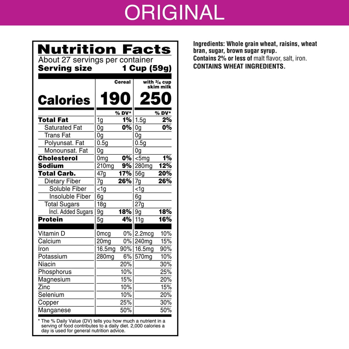 미국직구 Raisin Bran Breakfast 1.6kg / Raisin Bran Breakfast Cereal, 1.6kg 2