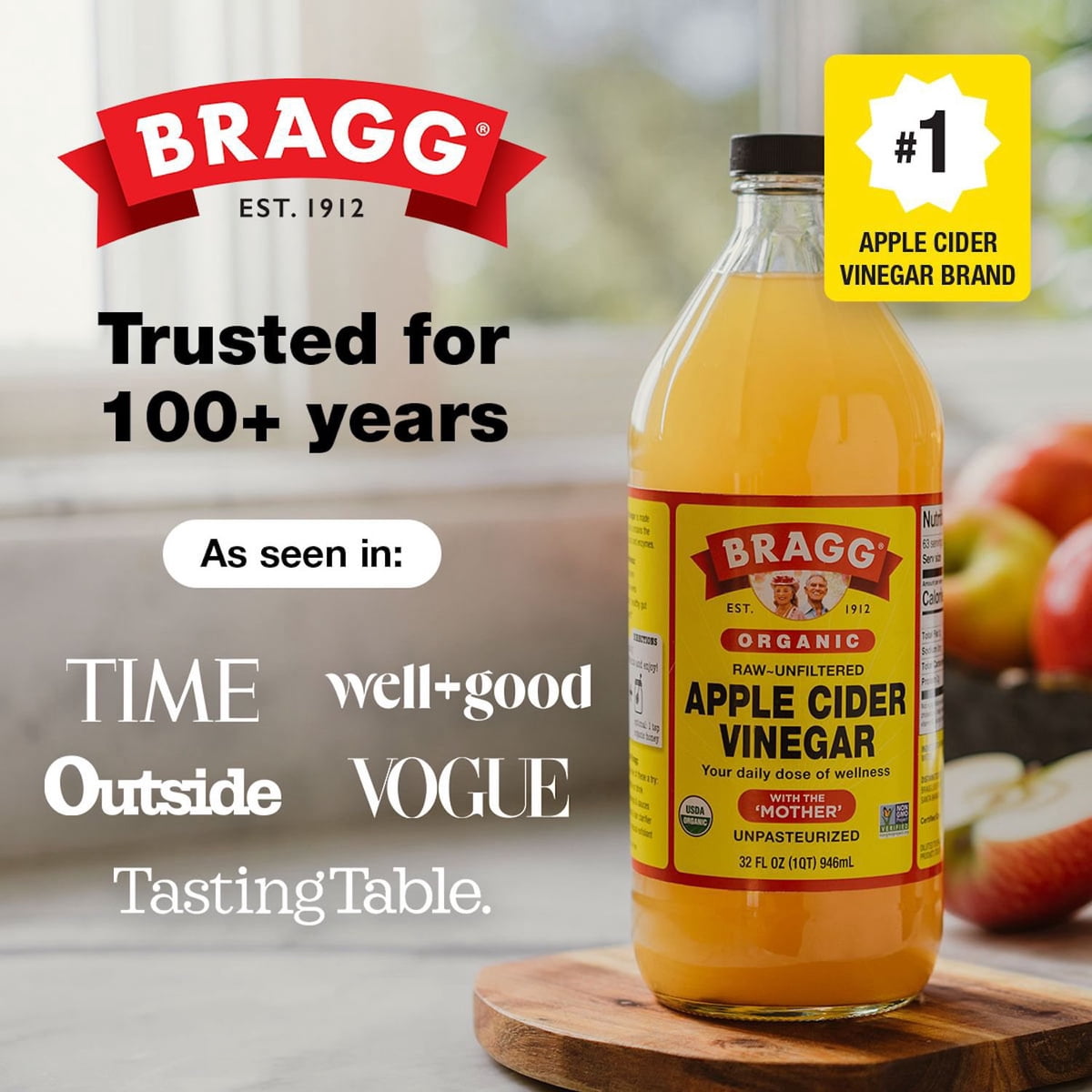 미국직구 Bragg 907g / Bragg Organic Apple Cider Vinegar, 907g, 2 pk. 7